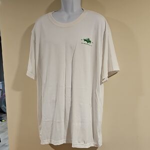 Dickies Cream Tee with Green Logo
